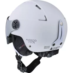 Casque De Ski Cairn ANDROID VISOR J Mat White -MAGASIN DAILES DE NEIGE casque de ski android visor j mat white 2