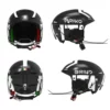 Casque De Ski Briko Slalom Fisi Shiny Black / White -MAGASIN DAILES DE NEIGE casque de ski briko slalom fisi shiny black white