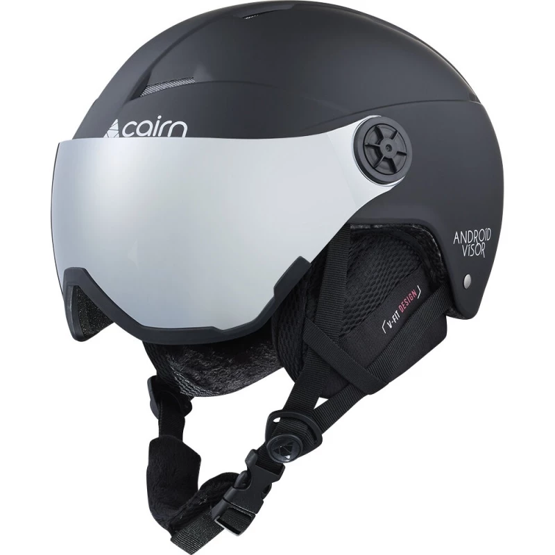 Casque De Ski Cairn ANDROID VISOR J Mat Black 3 Casque De Ski Cairn ANDROID VISOR J Mat Black