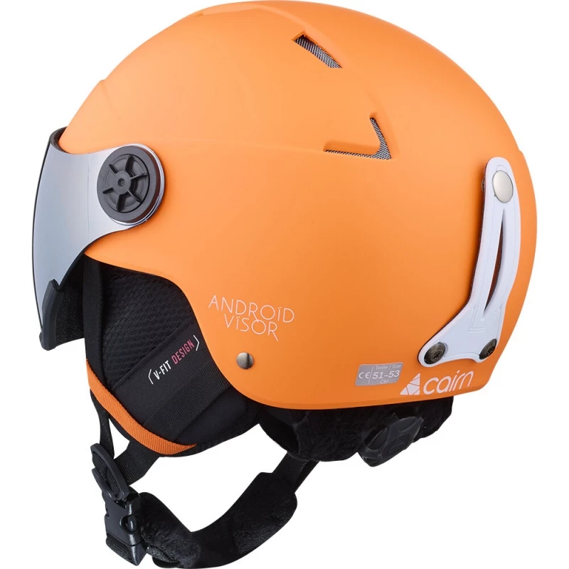Casque De Ski Cairn ANDROID VISOR J Orange 4 Casque De Ski Cairn ANDROID VISOR J Orange – Image 2
