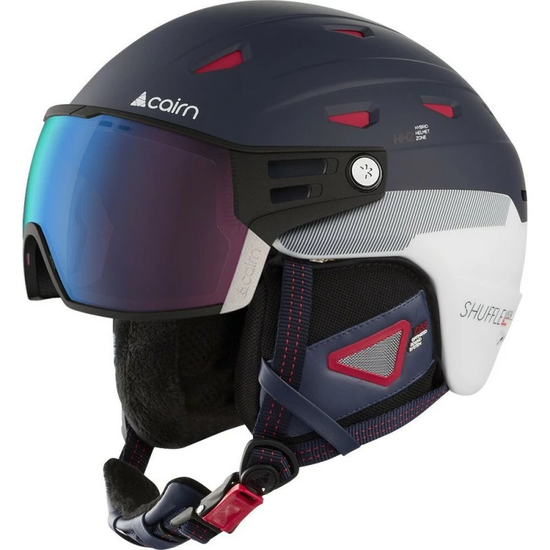 Casque De Ski Cairn Shuffle S-Visor Evolight Nxt Midnight Patriot 3 Casque De Ski Cairn Shuffle S-Visor Evolight Nxt Midnight Patriot