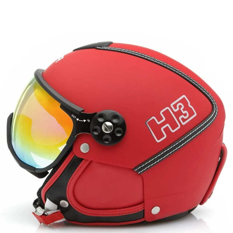 Casque De Ski Hmr H3 Elegance Heritage Red / Black 3 Casque De Ski Hmr H3 Elegance Heritage Red / Black