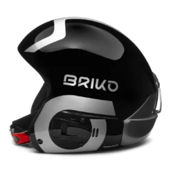 Casque De Ski Racing Briko Vulcano Fis 6.8 EPP Shiny Black -MAGASIN DAILES DE NEIGE casque de ski racing briko vulcano fis 68 shiny black silver 3