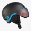 Casque De Ski Salomon GROM VISOR Black 1 Casque De Ski Salomon GROM VISOR Black -MAGASIN DAILES DE NEIGE casque de ski salomon grom visor black