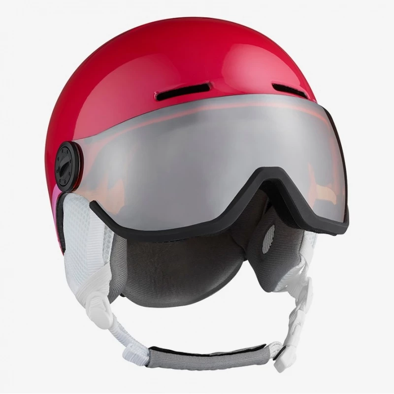 Casque De Ski Salomon GROM VISOR Glossy Pink 4 Casque De Ski Salomon GROM VISOR Glossy Pink – Image 2