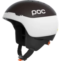 POC Meninx RS MIPS Casque De Ski Et De Snowboard Hydrogen White/Axinite Brown Matt